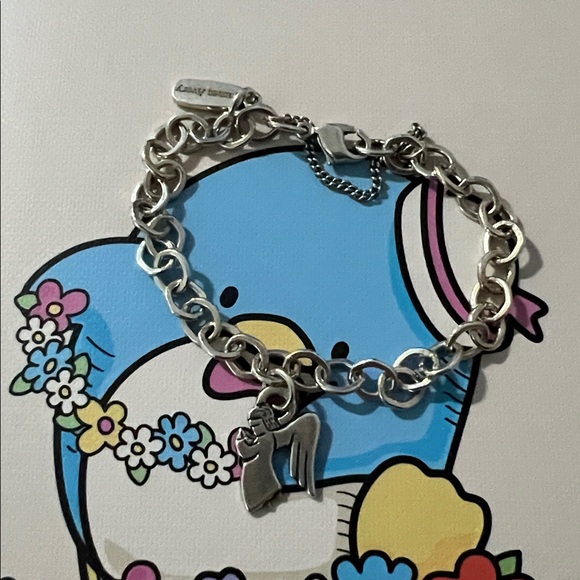 James Avery Medium Silver Bracelet With Angel Charm - Picture 6 of 6